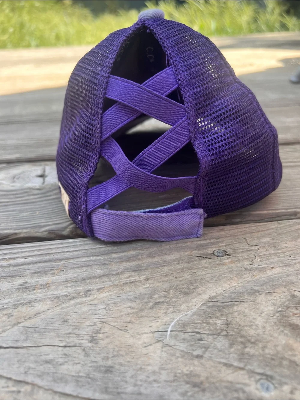 C.C Kids Purple Blue Tie-Dye Trucker Hat